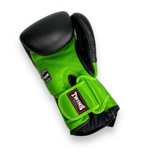 Боксерские перчатки Twins Special BGVL6 MK green black 10 oz
