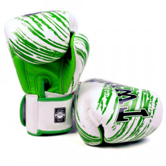 Боксерские перчатки TWINS FBGVL3-TW2 WHITE-GREEN 14 oz