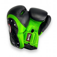 Боксерские перчатки Twins Special BGVL6 MK green black 12 oz